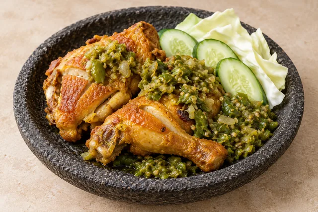 Ayam Penyet Sambal Ijo